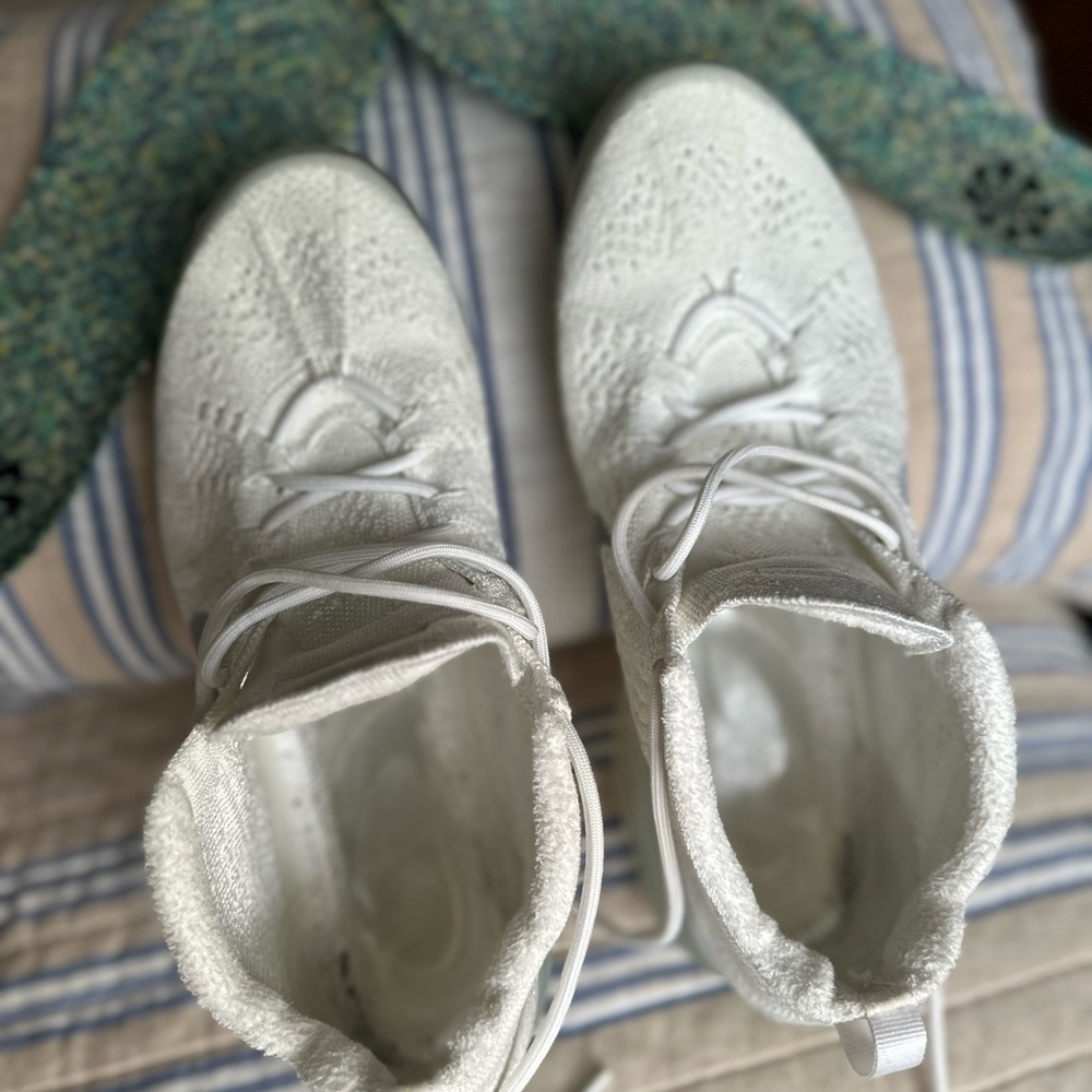 Nike White and Platinum VaporMax Athletic Shoes - Picture 7 of 12